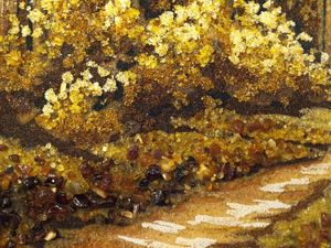 Пейзаж «Дорога в сосновом лесу»